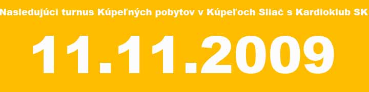 Kúpeľný pobut s Kardioklub SK v Kúpeľoch Sliač